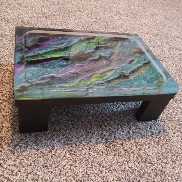 CUSTOM Pet Feeding Station Elevated Wood Art - Picture 7 of 17